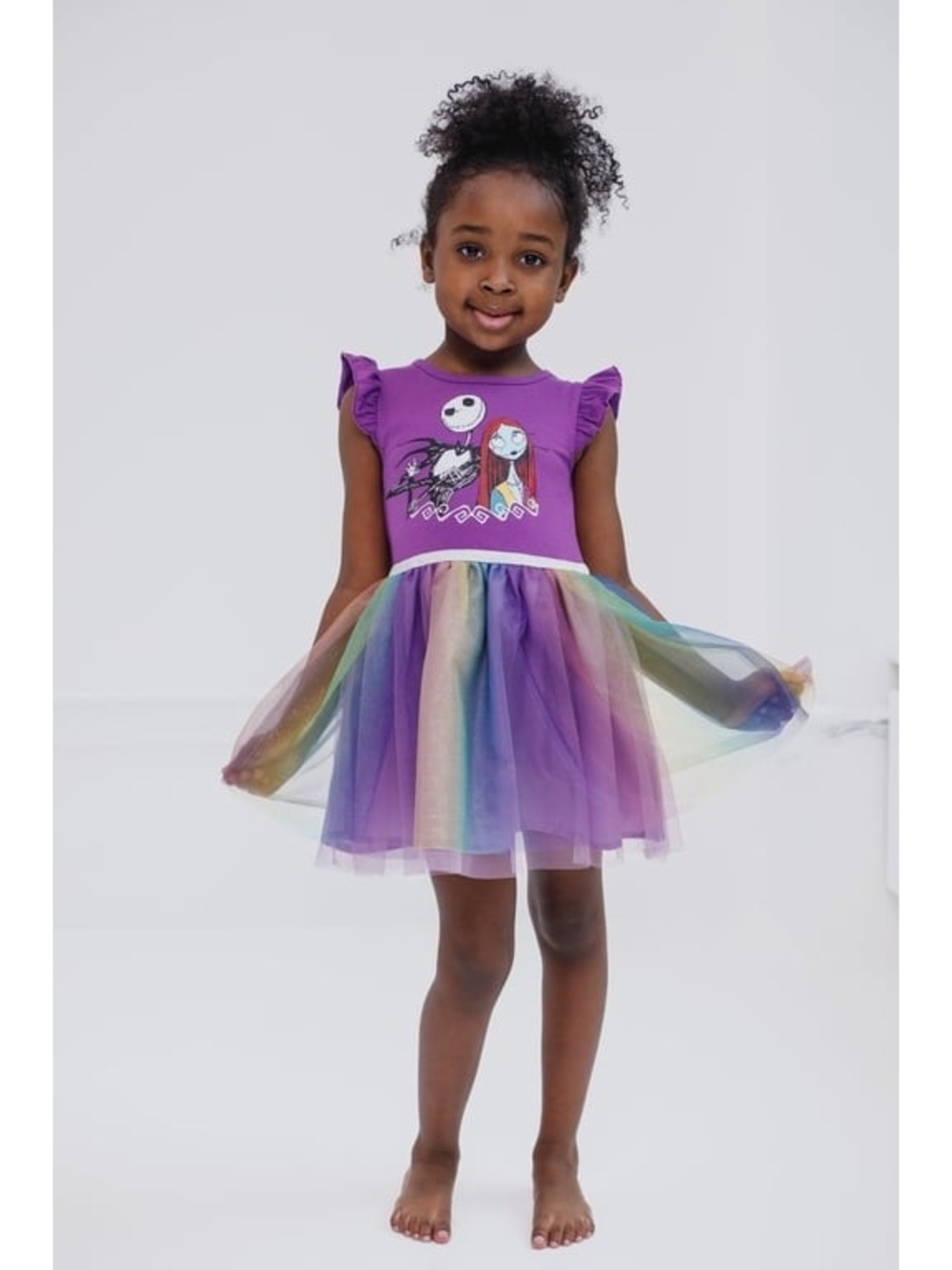 Nitmare Before Christmas Purple Costume Dress Size S 6-6X
